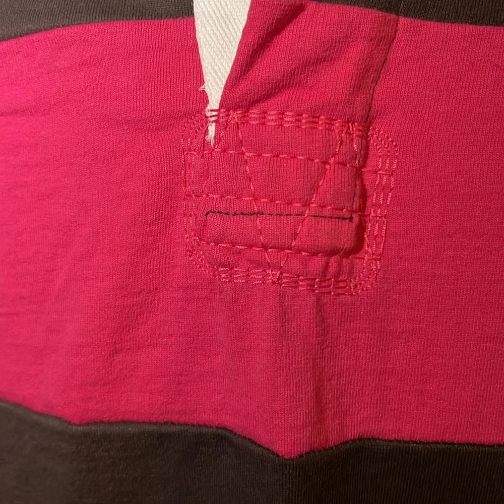 Men’s, New without Tags, XL, Magill Hockney Rugby, paneled chocolate brown &pink - Picture 2 of 7